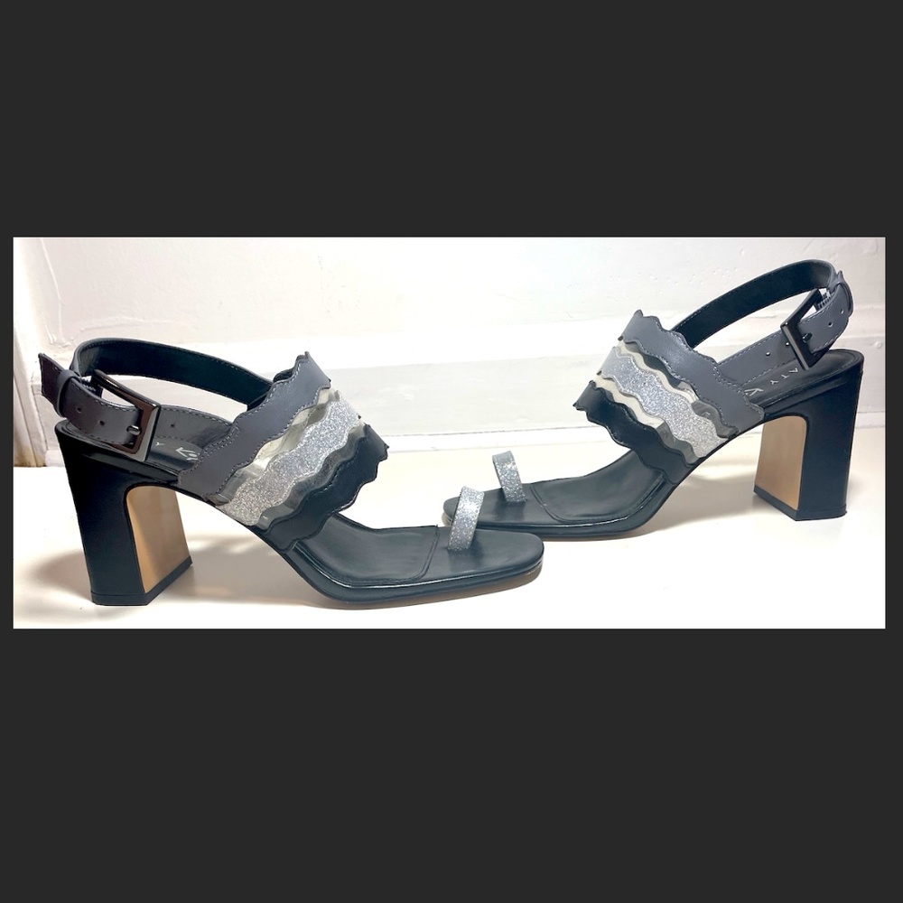 Katy Perry Black Heel Sandals size 8.5 - The Sense